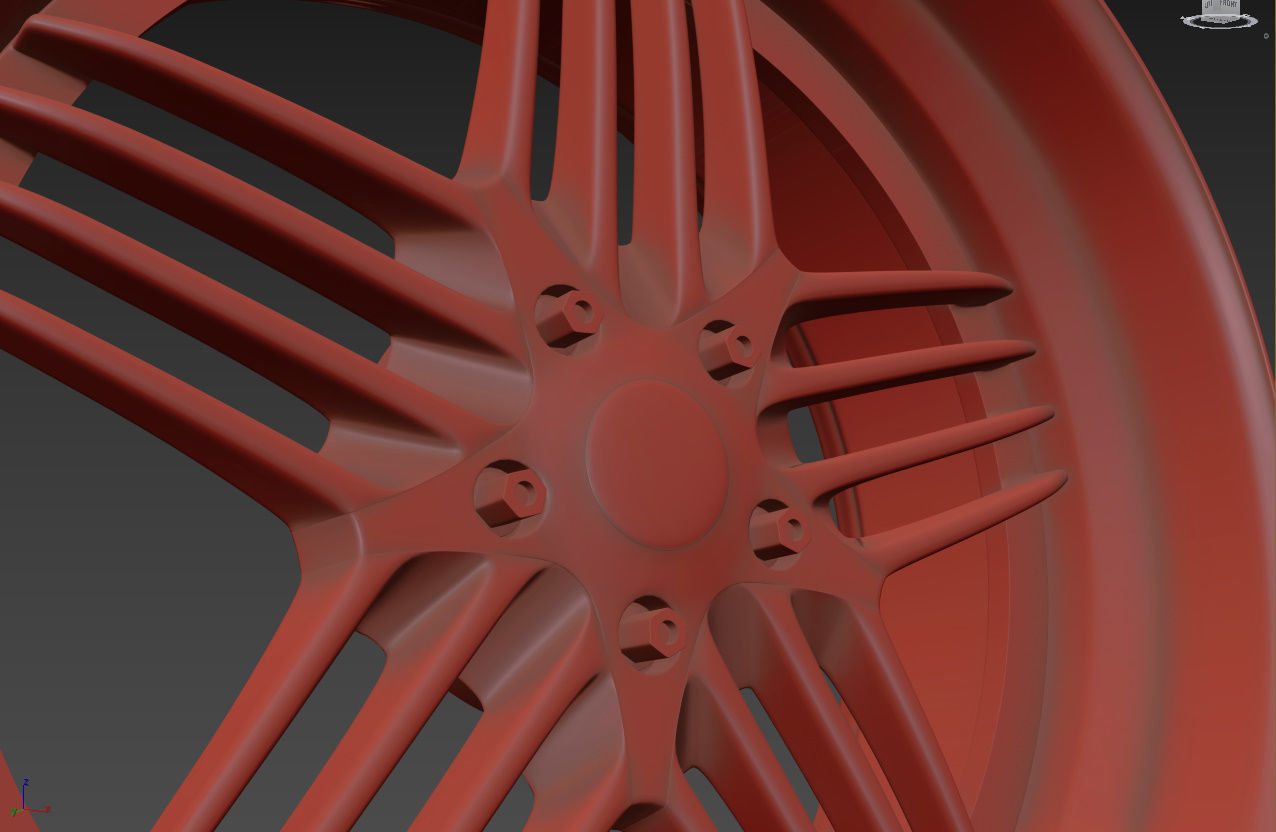 ALPINA Custom wheel 3D model_32