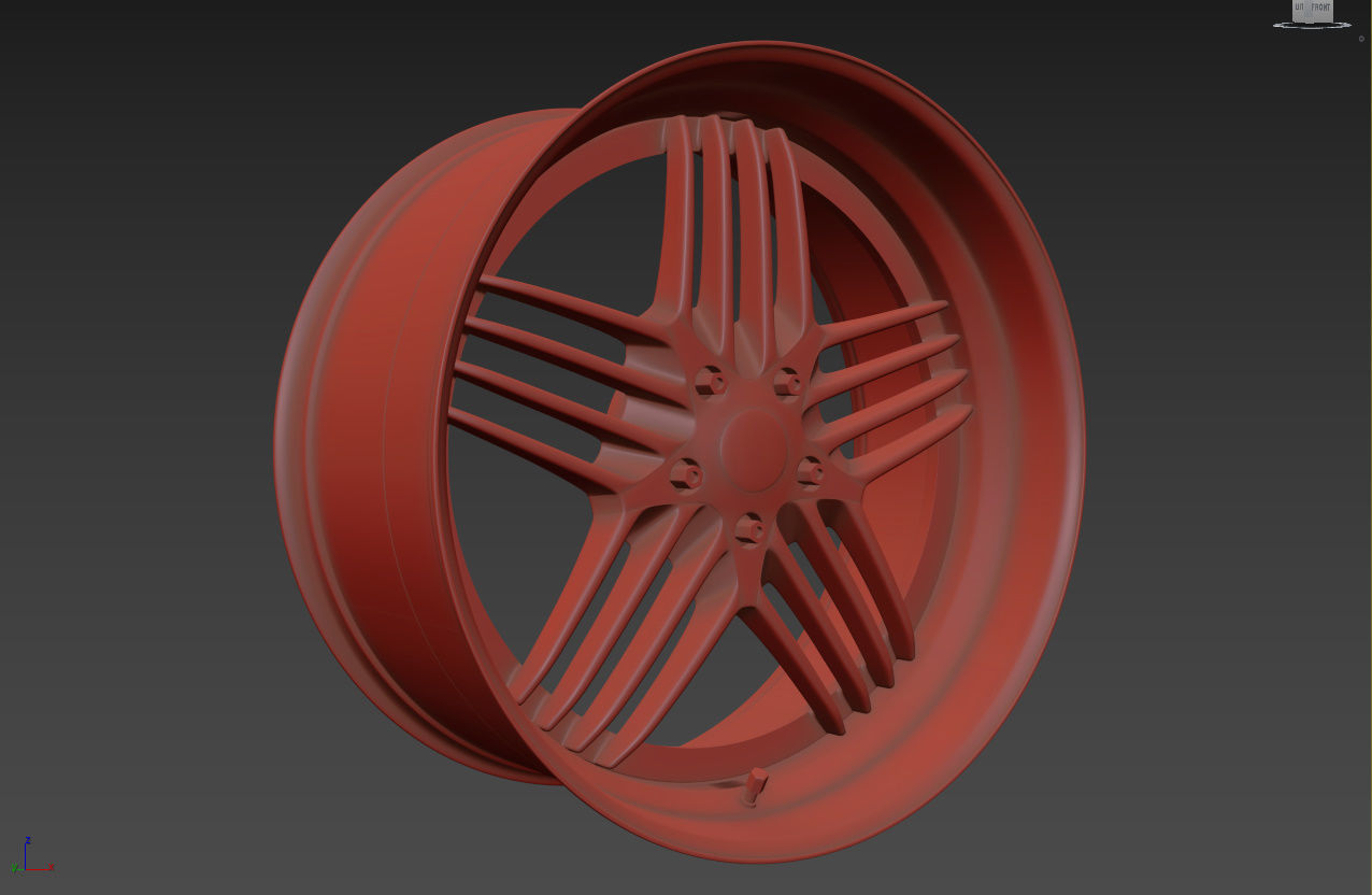 ALPINA Custom wheel 3D model_12