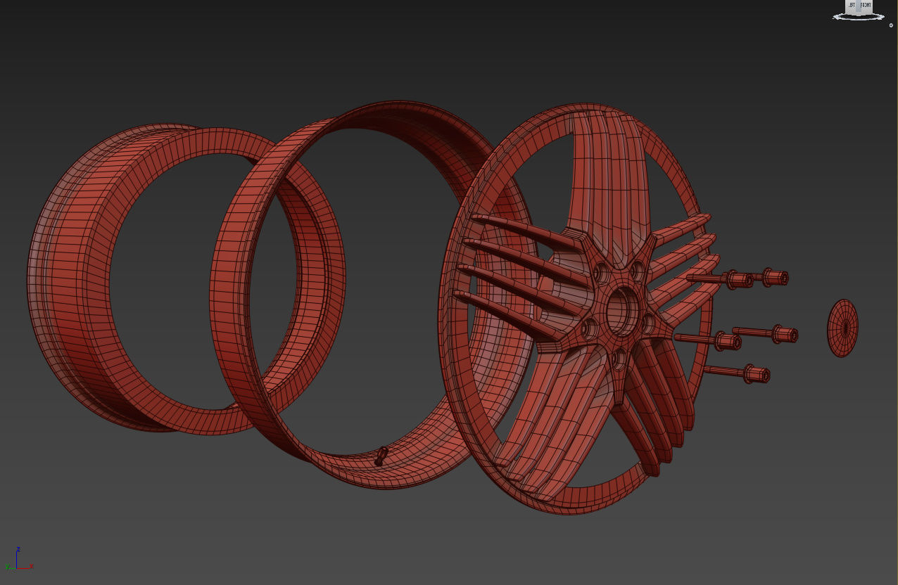 ALPINA Custom wheel 3D model_43