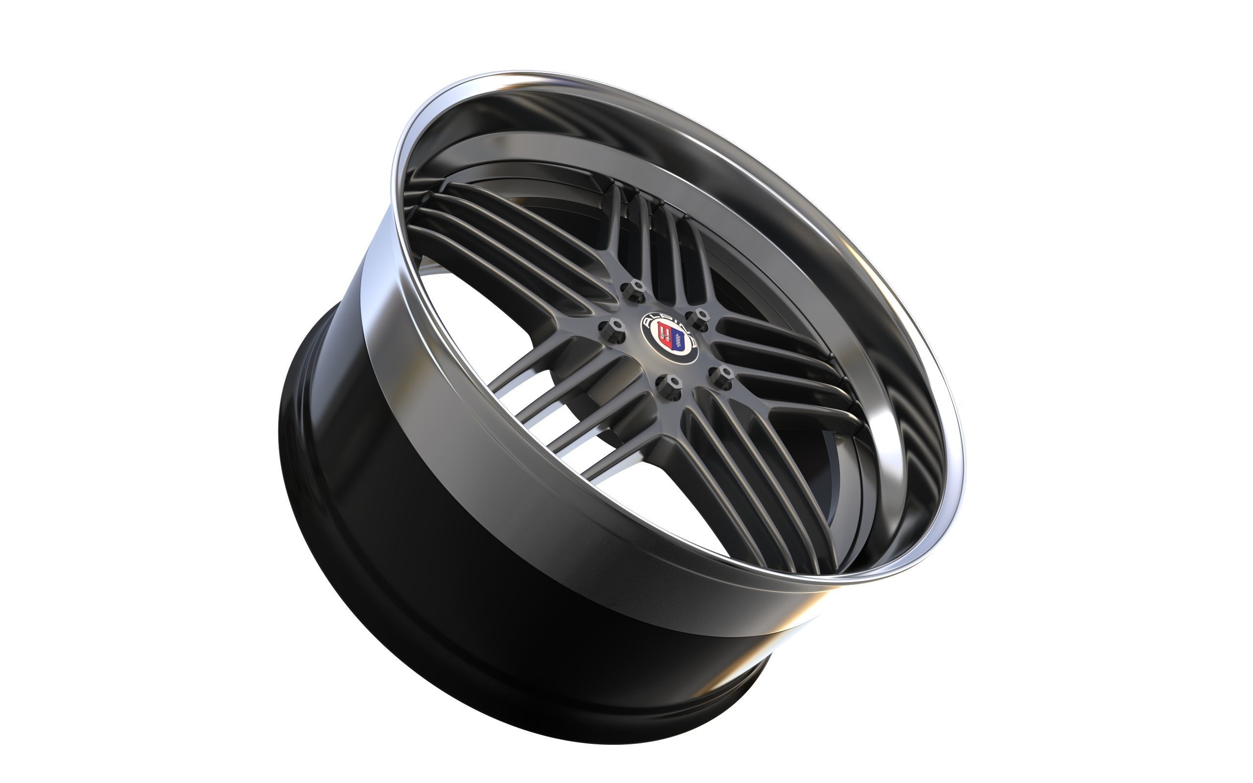 ALPINA Custom wheel 3D model_4