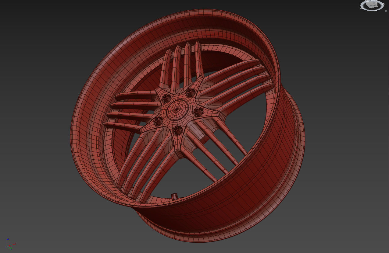 ALPINA Custom wheel 3D model_23