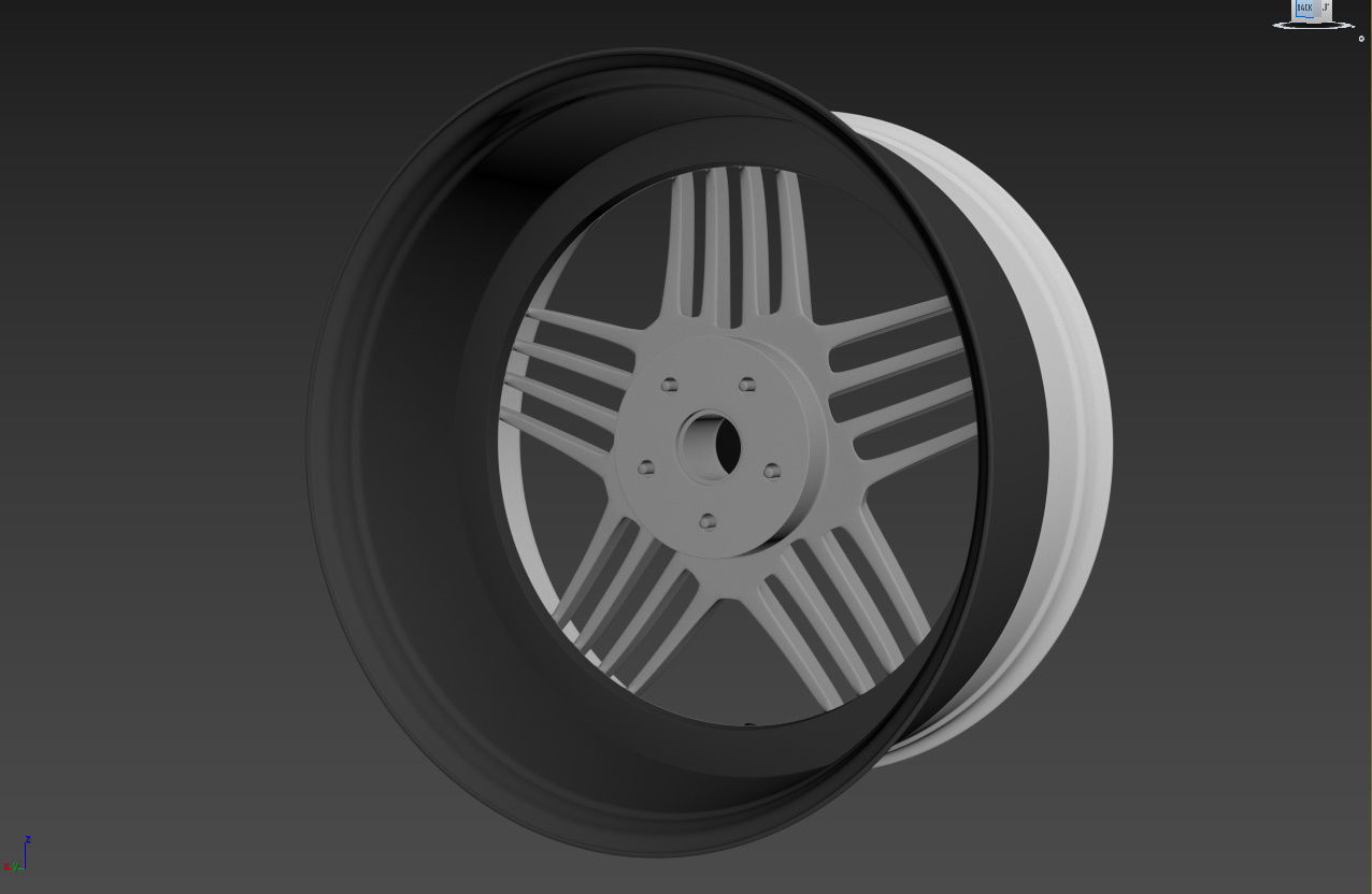 ALPINA Custom wheel 3D model_13