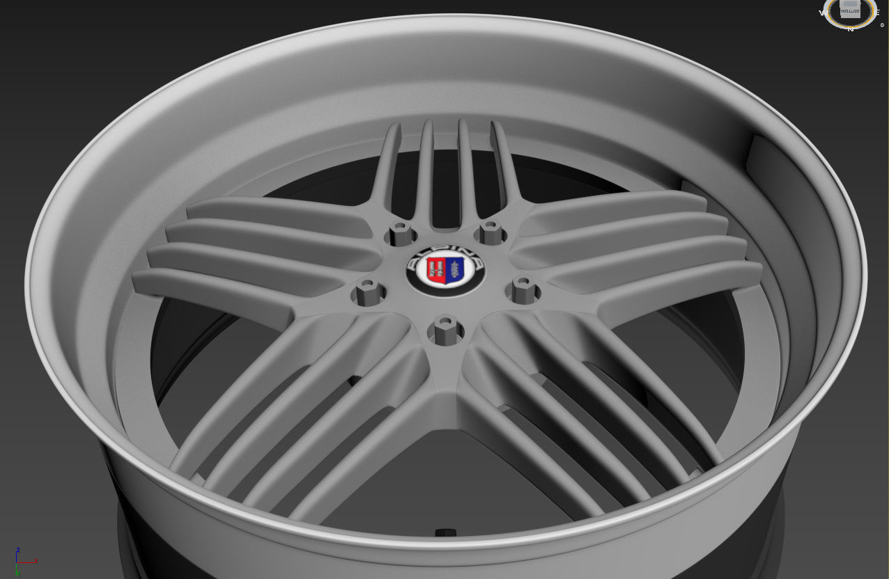 ALPINA Custom wheel 3D model_25