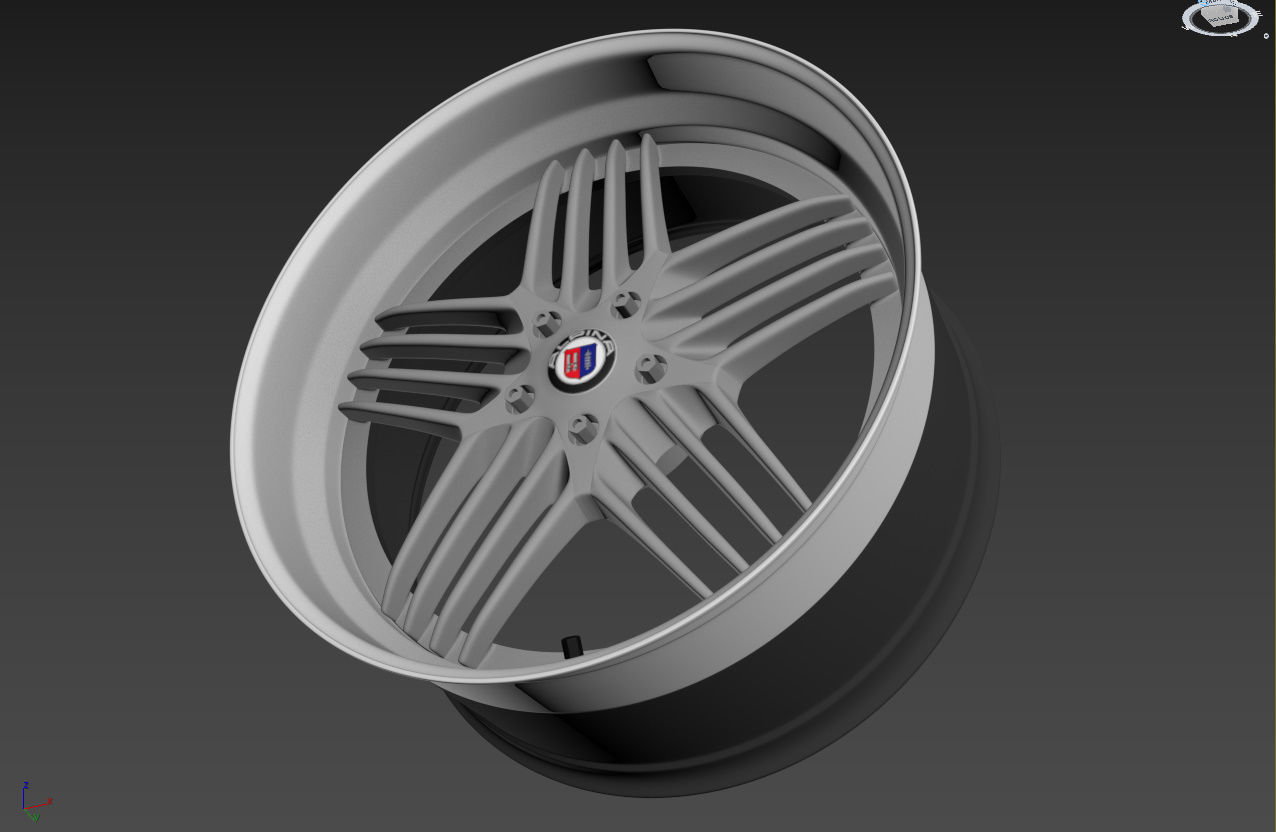 ALPINA Custom wheel 3D model_21
