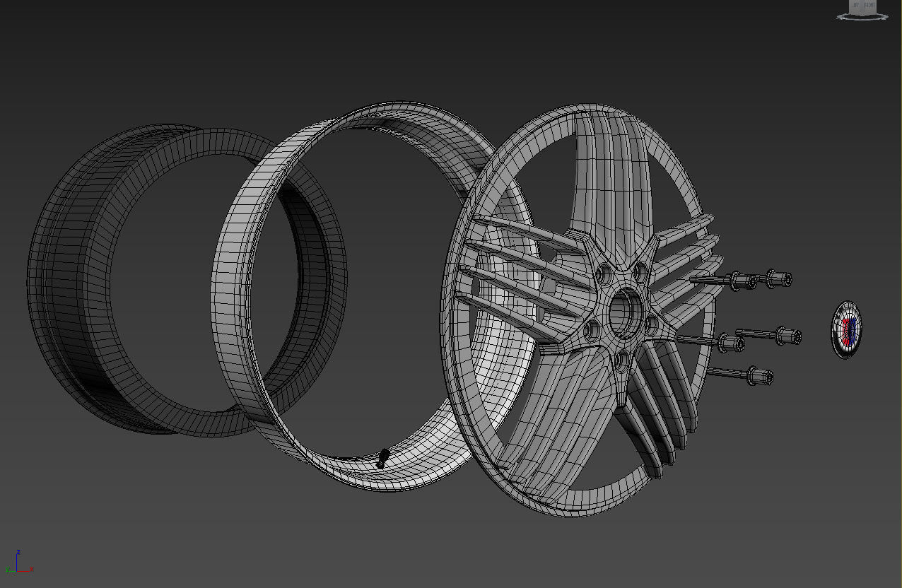 ALPINA Custom wheel 3D model_42
