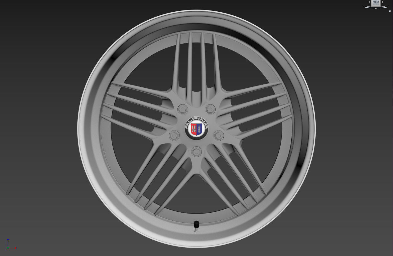 ALPINA Custom wheel 3D model_33