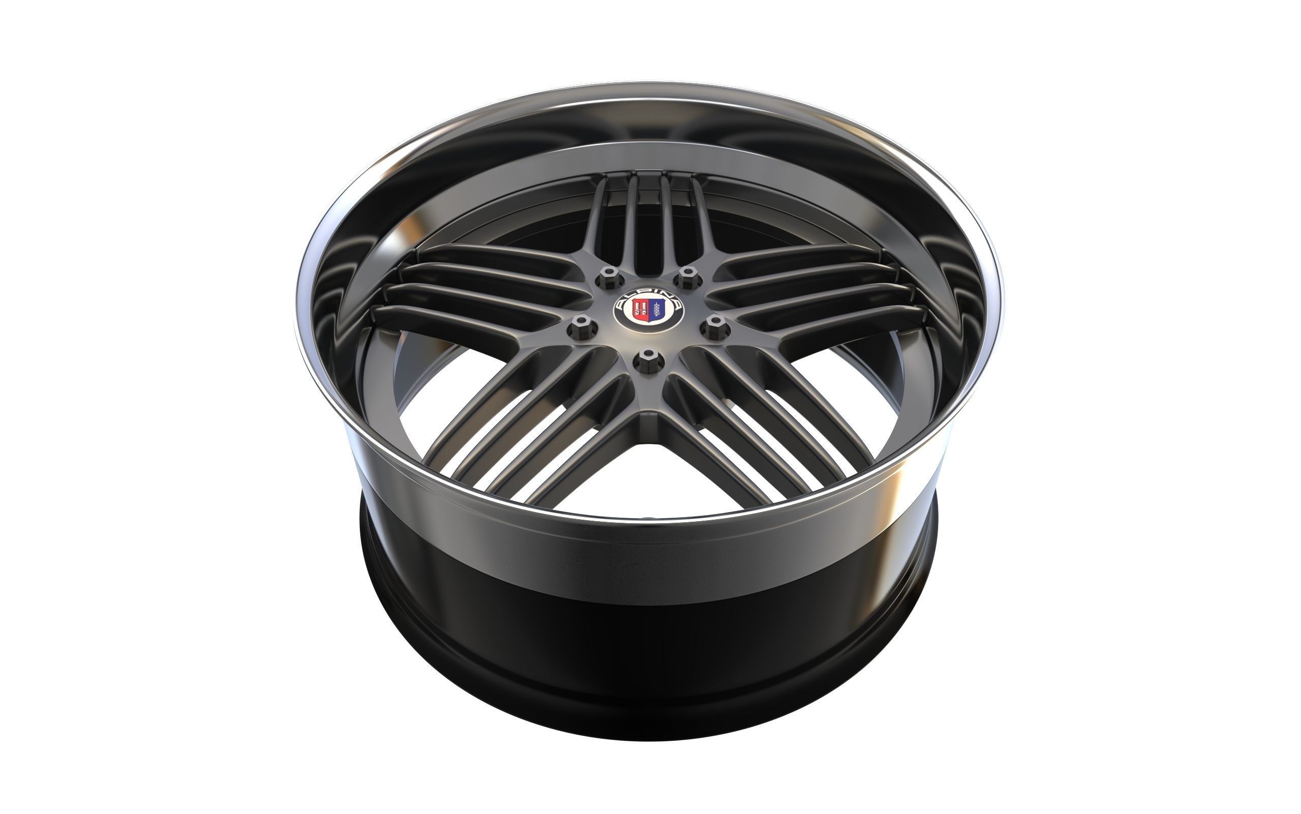 ALPINA Custom wheel 3D model_5