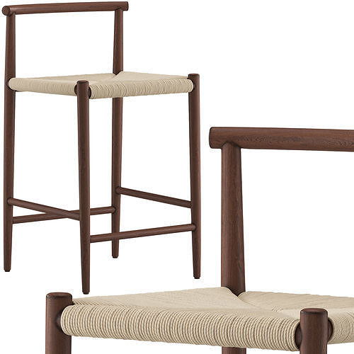 CB2 Sable Counter Stool 3D model
