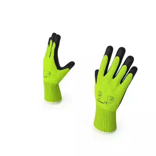 Gloves Biker Sports safety gloves low-poly Low-poly 3D model