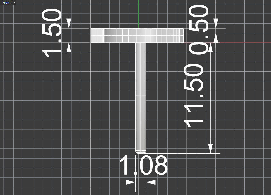 Euro symbol stud earring enamel ready 3D print model_13