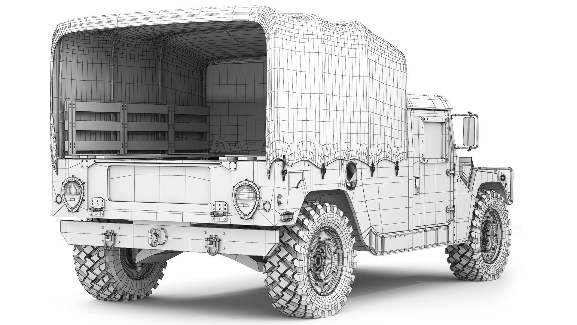 HMMWV M1038 2010 3D model_9
