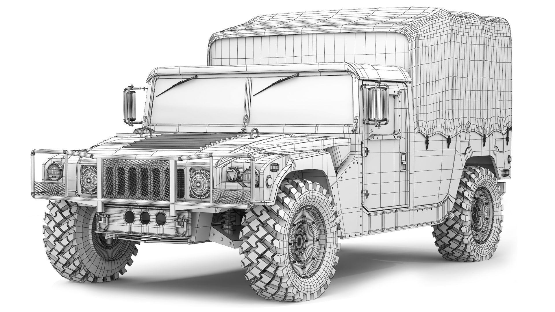 HMMWV M1038 2010 3D model_8