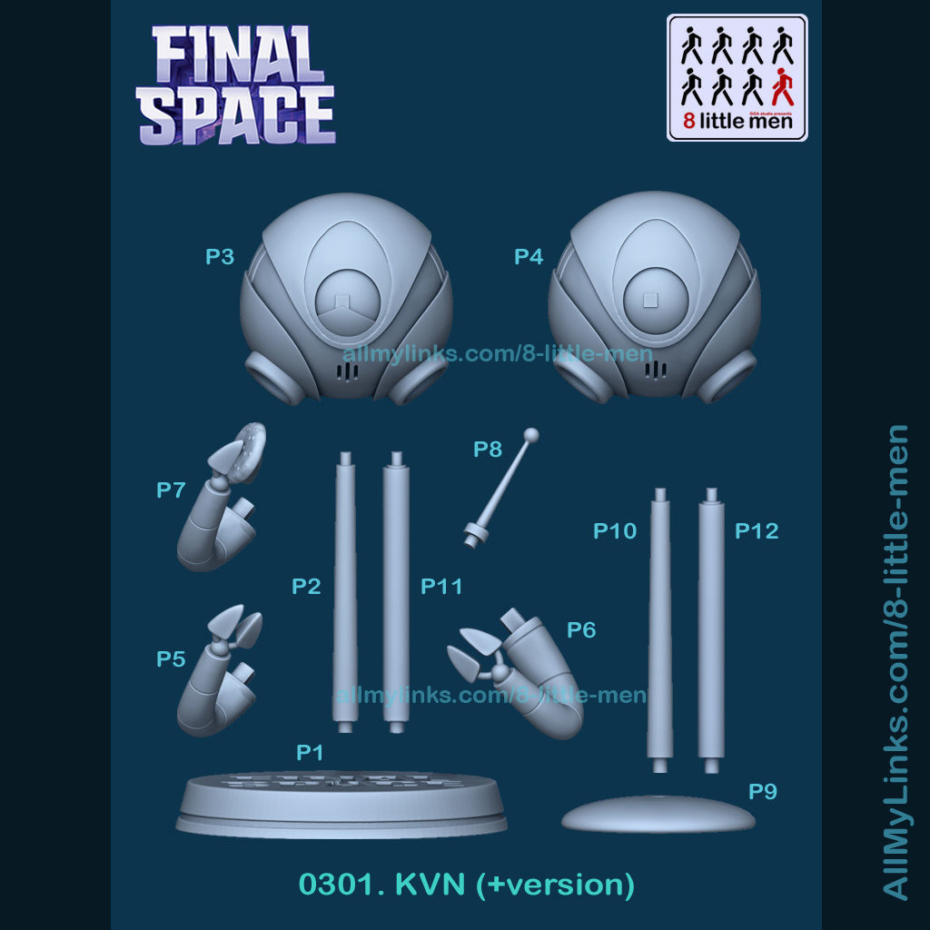 0301 KVN from Final Space 3D print model_5
