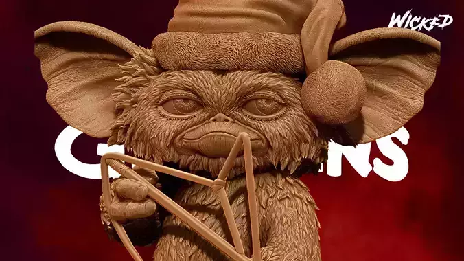 Wicked Gremlins Gizmo Sculpture Tested for 3D printing