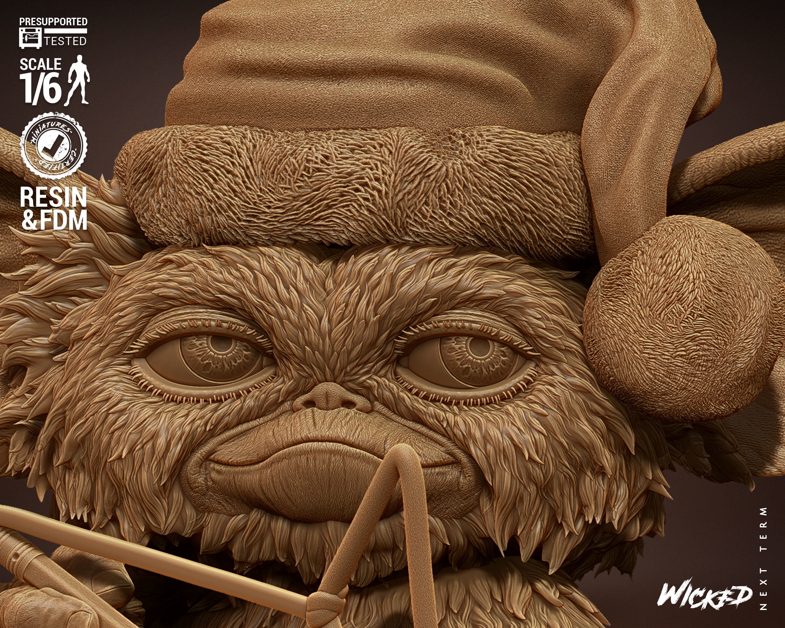 Wicked Gremlins Gizmo Sculpture Tested for 3D printing 3D print model_39