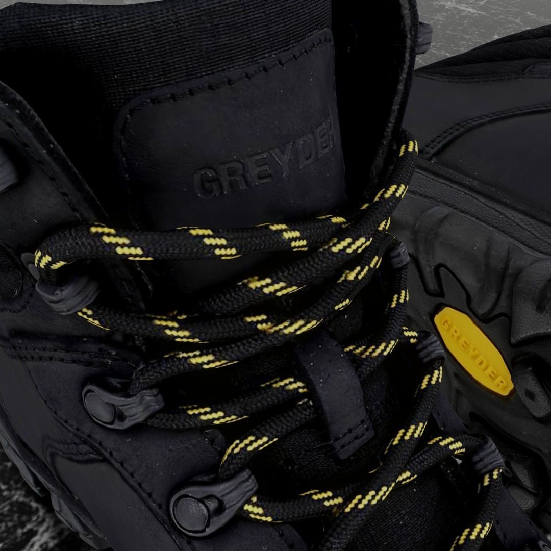 GREYDER 3D BOOTS - BLACK Low-poly 3D model_11