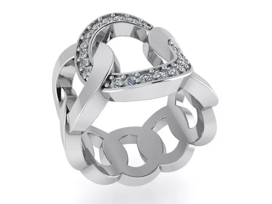 Chain Ring 1014 3D print model_0