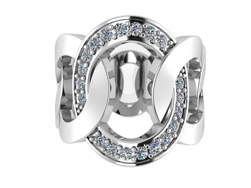 Chain Ring 1014 3D print model_3