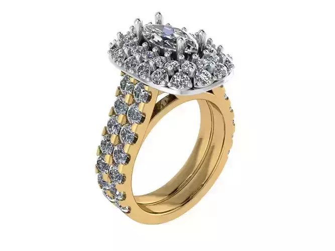 Halo Diamond Ring 1025