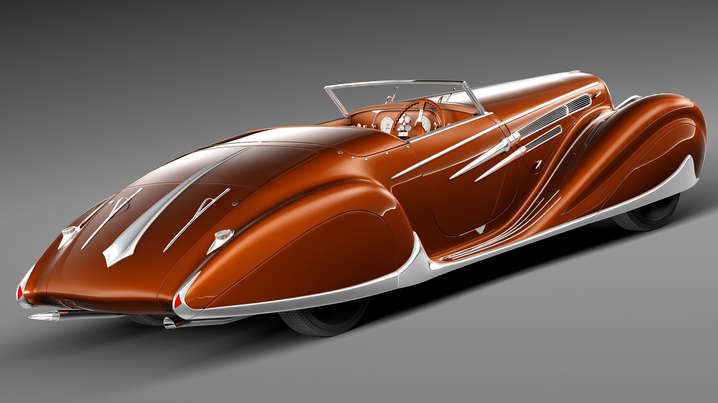 Delahaye T165 1939 3D model_4