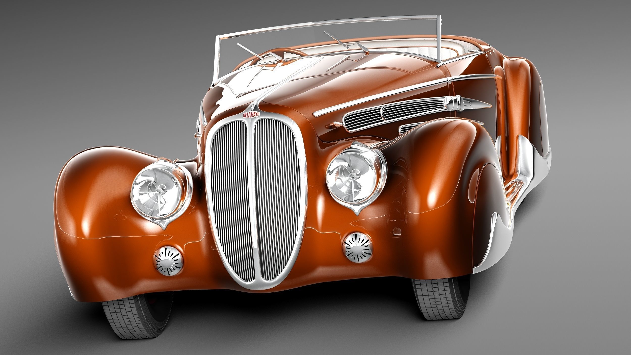 Delahaye T165 1939 3D model_1