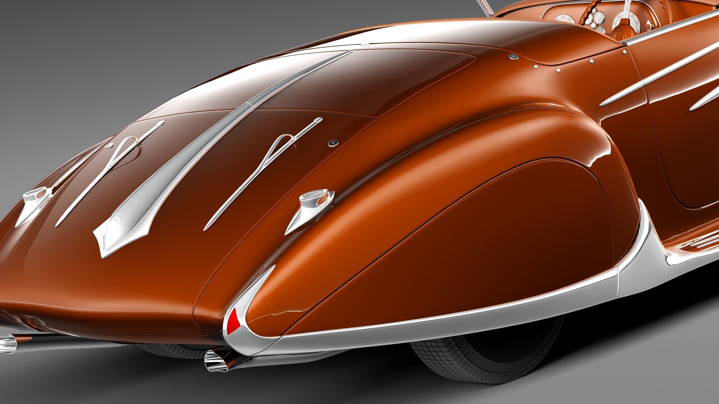 Delahaye T165 1939 3D model_3
