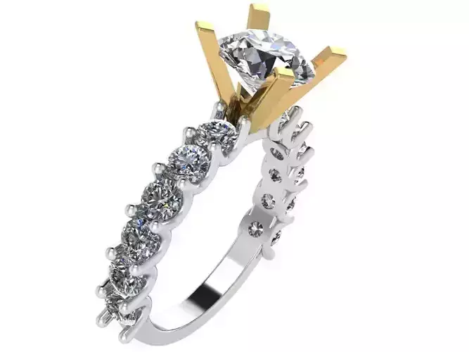 Peg Setting Diamond Ring 1034