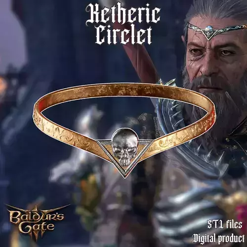 Fantasy Ketheric Headwear Circlet Baldurs Gate 3
