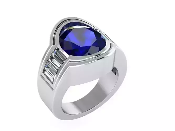 Oval Sapphire Ring 1038