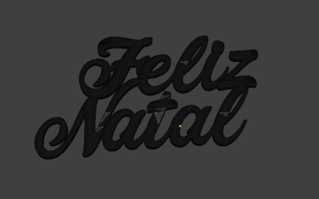 Feliz Natal - 3D Printable text In Portuguese - 3D model 3D print model_6