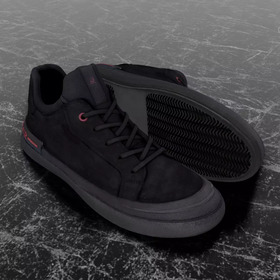 GREYDER 3D SHOES - AIR - SUEDE Low-poly 3D model_0