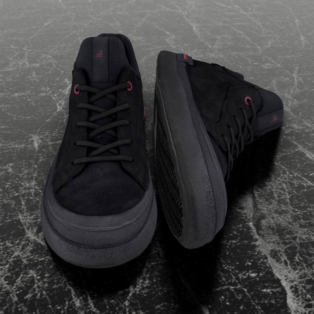 GREYDER 3D SHOES - AIR - SUEDE Low-poly 3D model_2