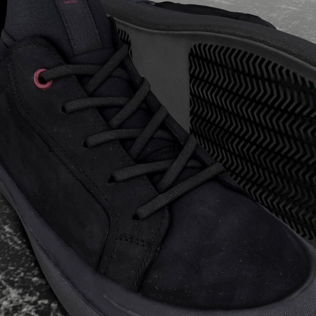 GREYDER 3D SHOES - AIR - SUEDE Low-poly 3D model_9