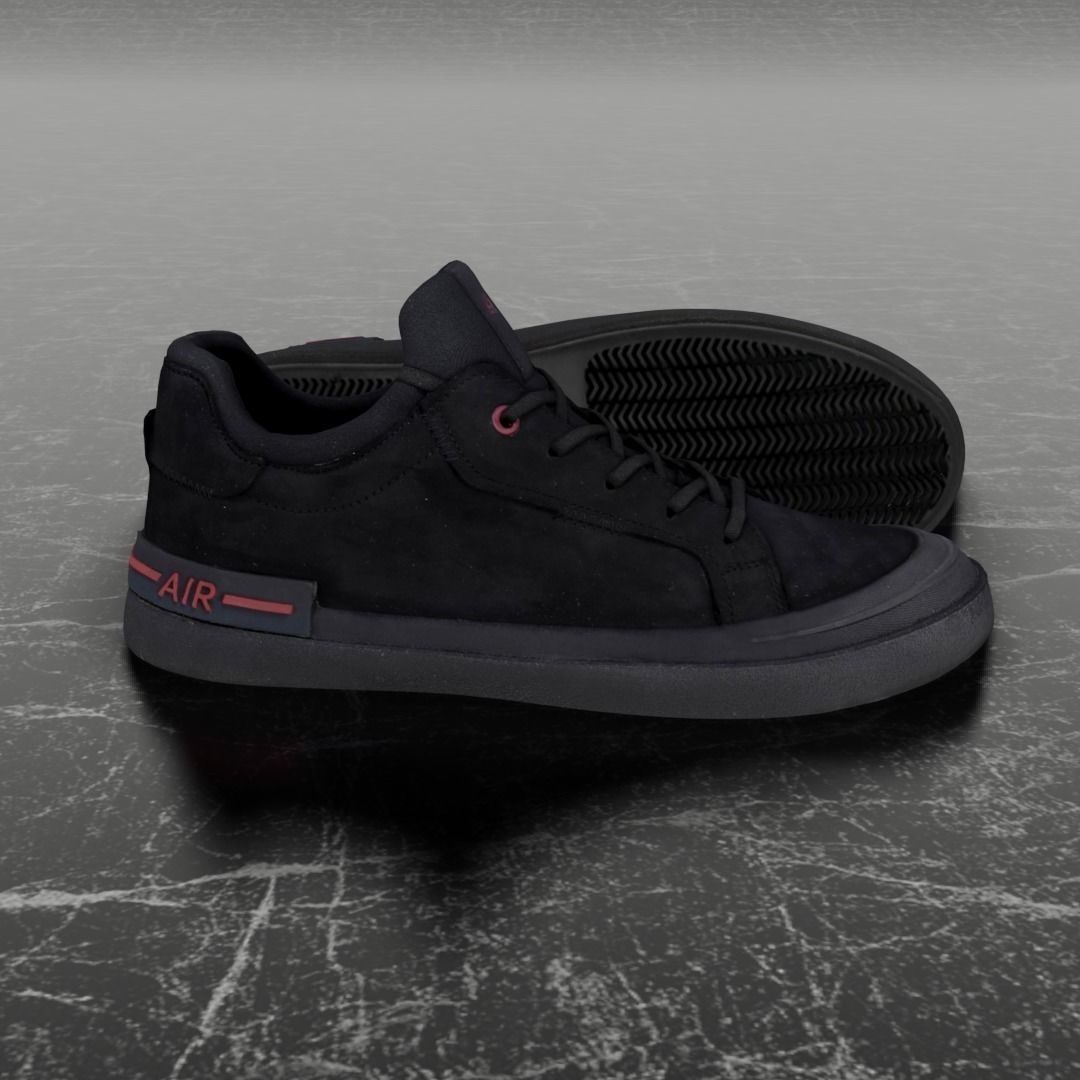GREYDER 3D SHOES - AIR - SUEDE Low-poly 3D model_4