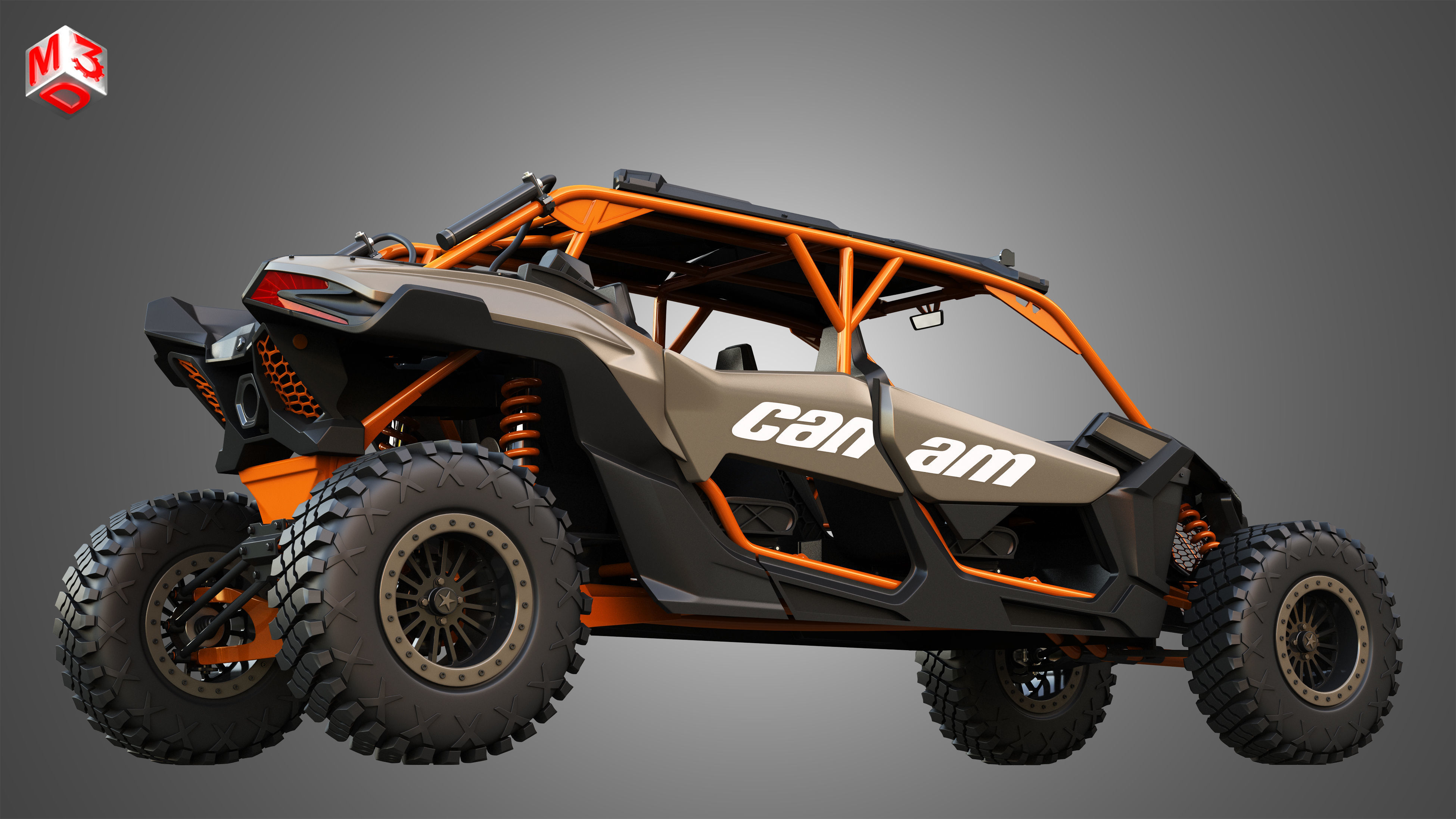 Can-Am Maverick X3 - 4 Doors 3D model_8