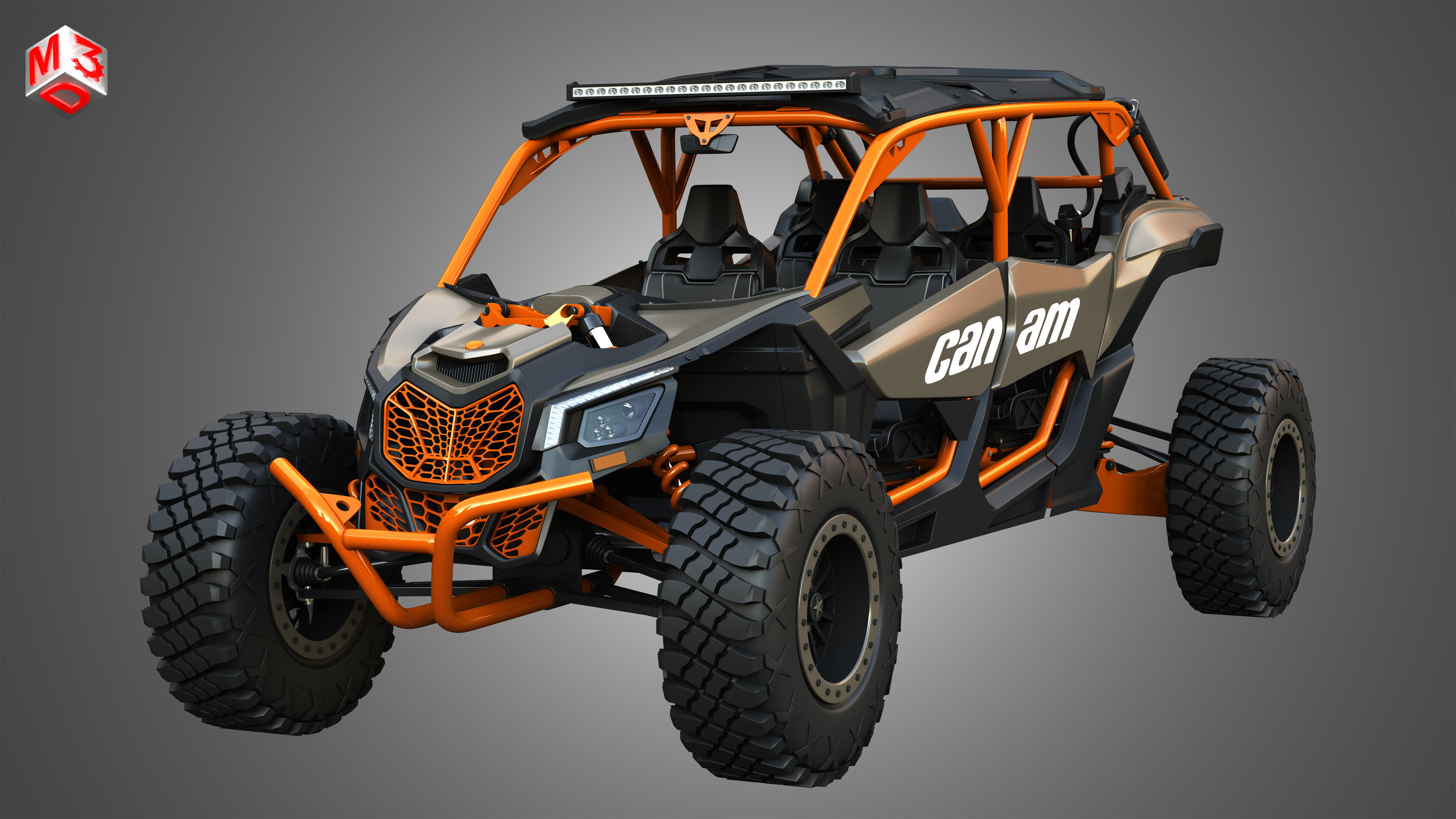 Can-Am Maverick X3 - 4 Doors 3D model_11