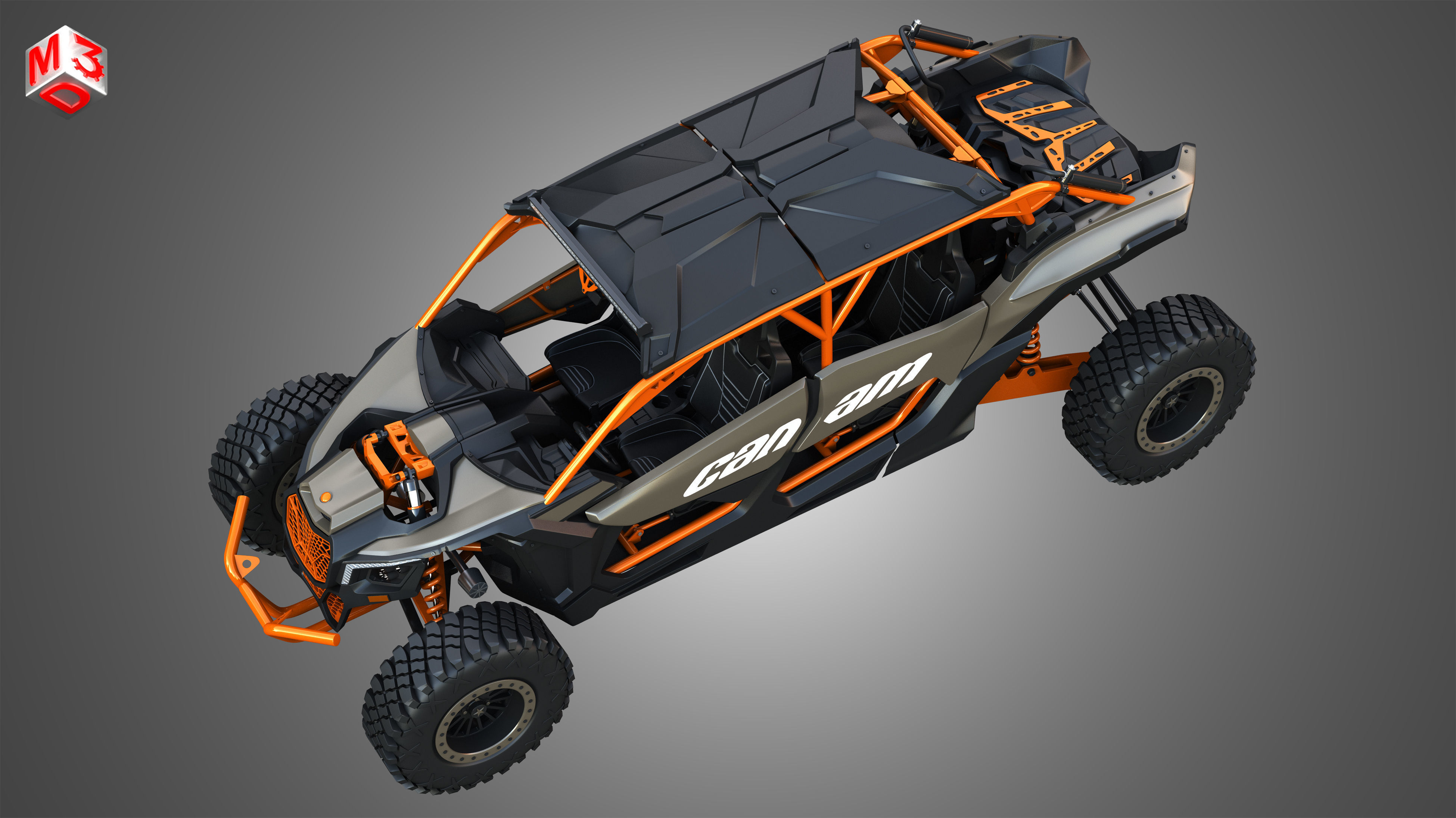 Can-Am Maverick X3 - 4 Doors 3D model_19