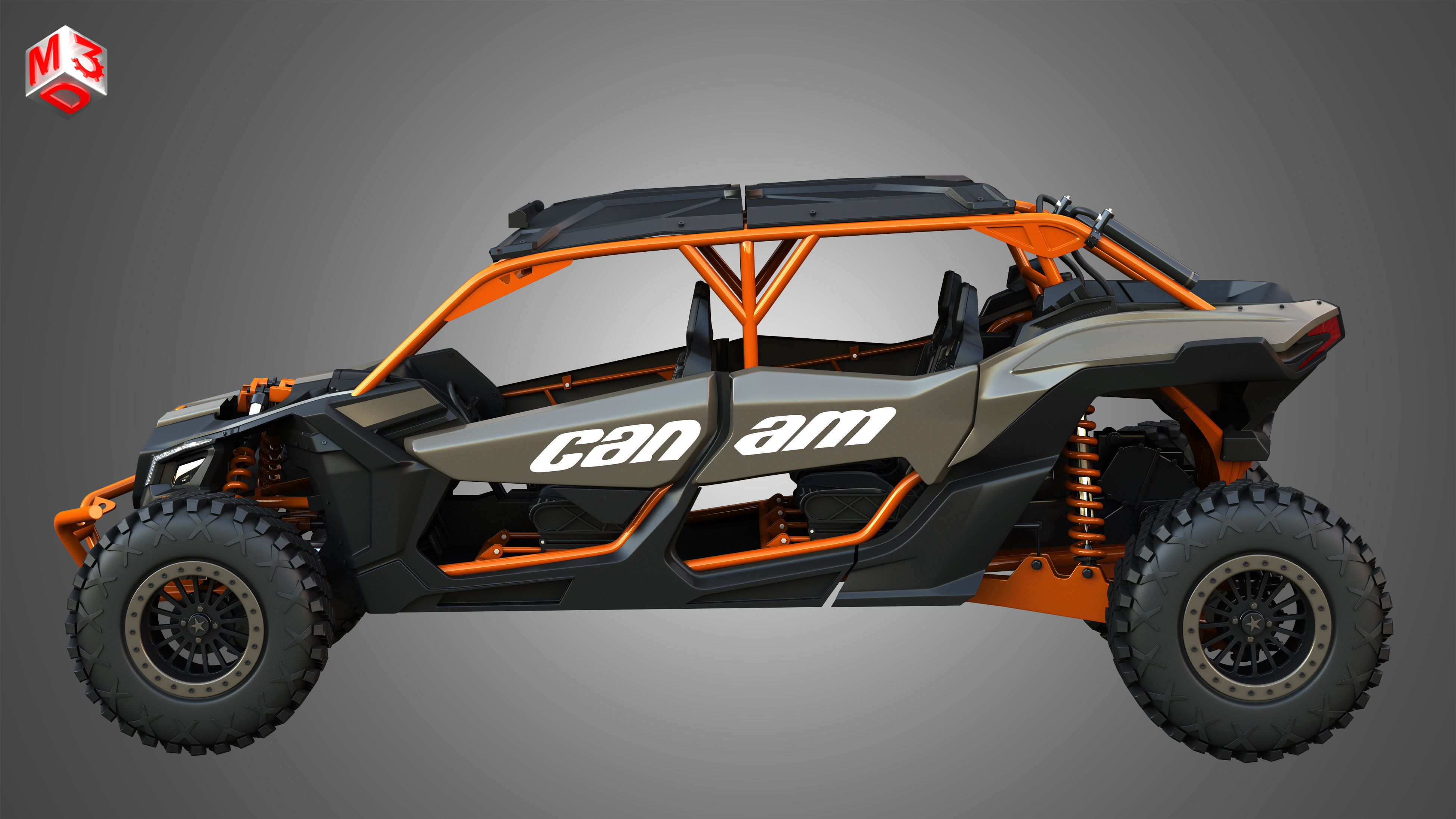 Can-Am Maverick X3 - 4 Doors 3D model_5