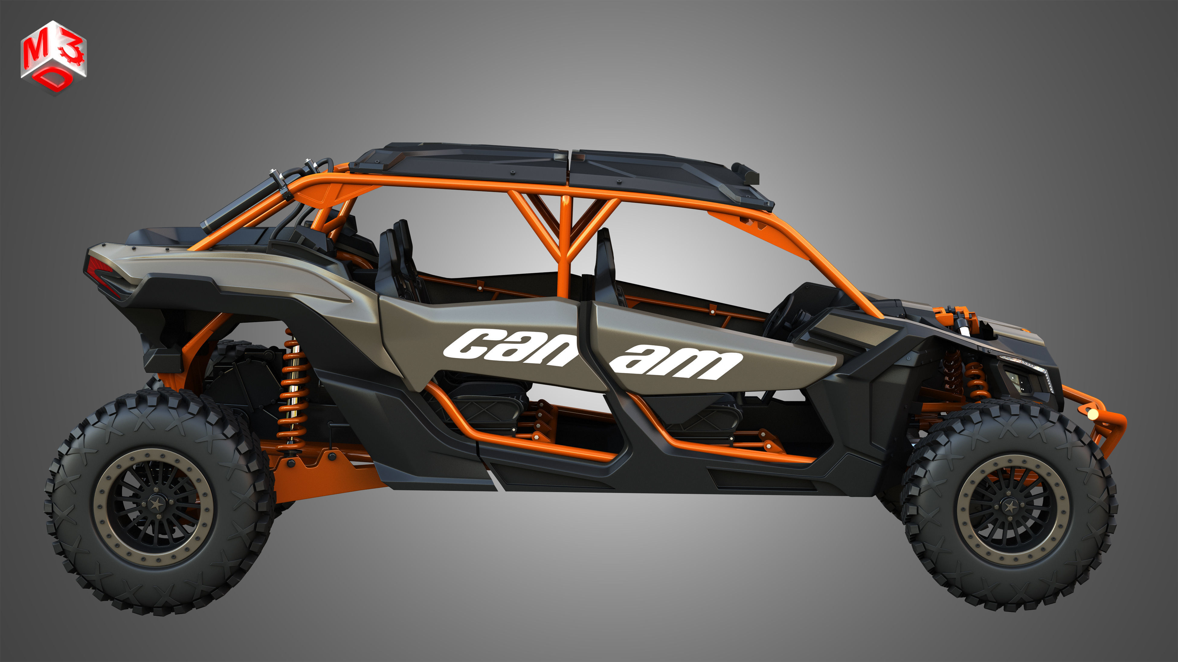 Can-Am Maverick X3 - 4 Doors 3D model_6