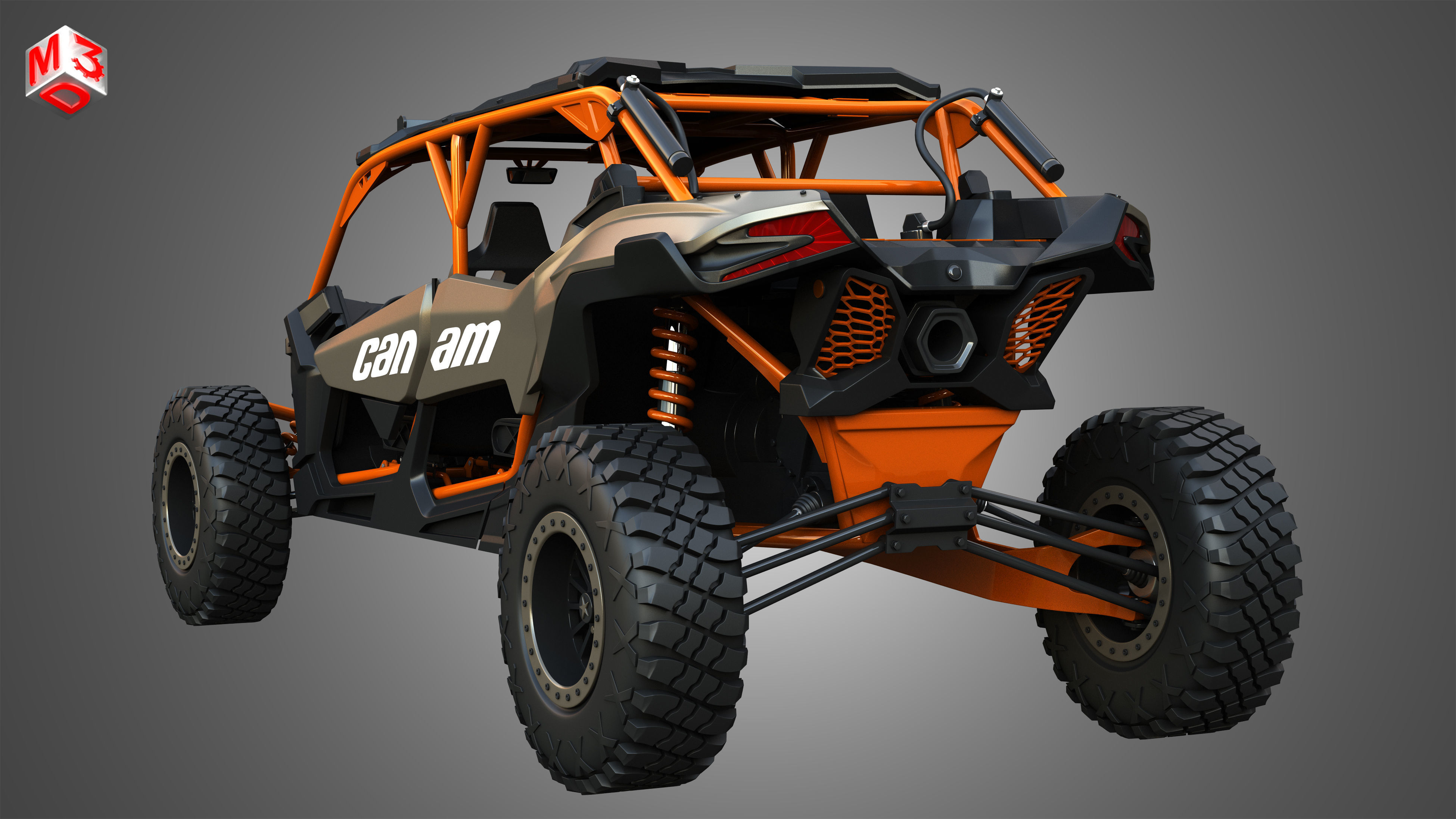 Can-Am Maverick X3 - 4 Doors 3D model_14