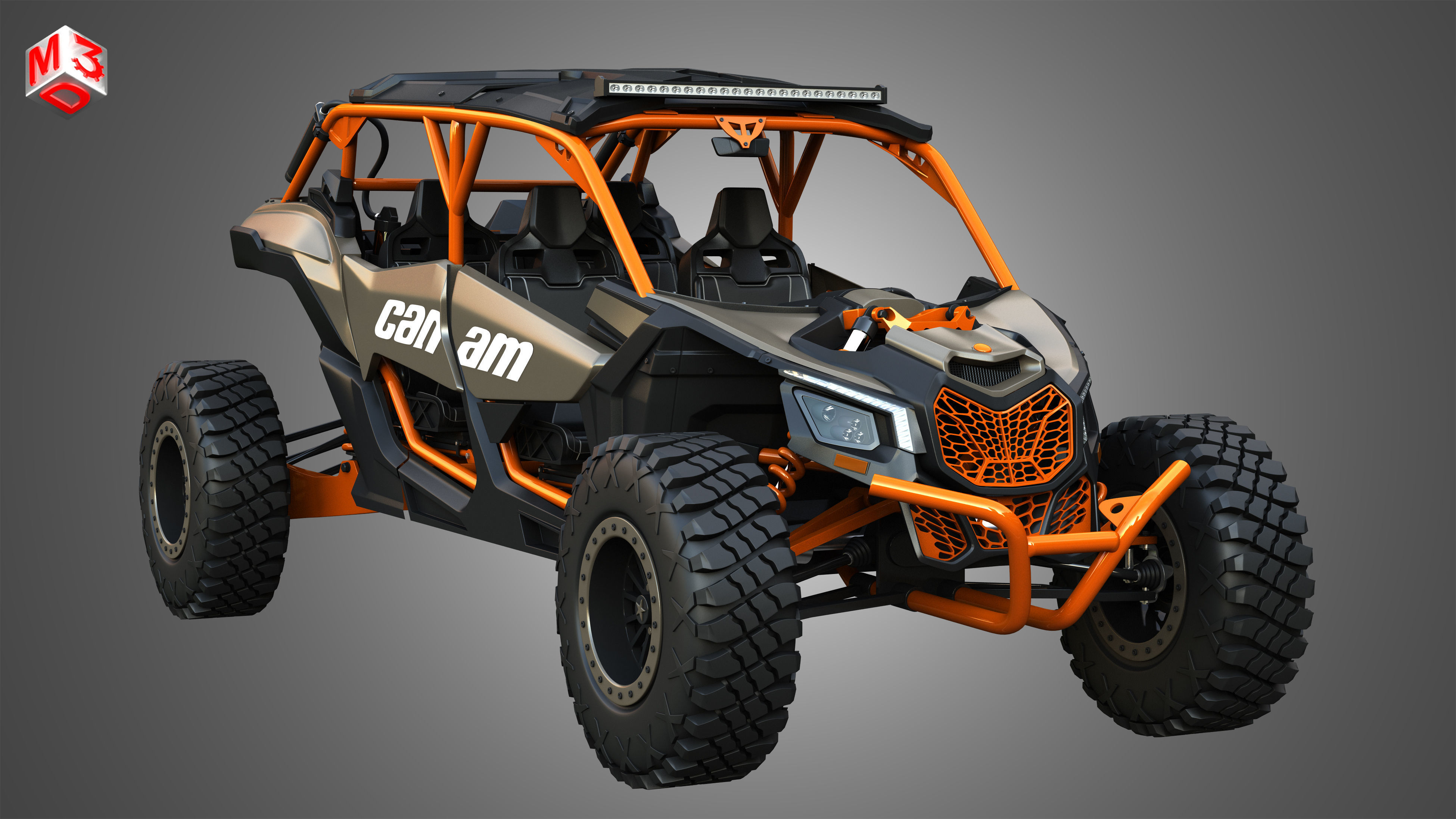 Can-Am Maverick X3 - 4 Doors 3D model_13