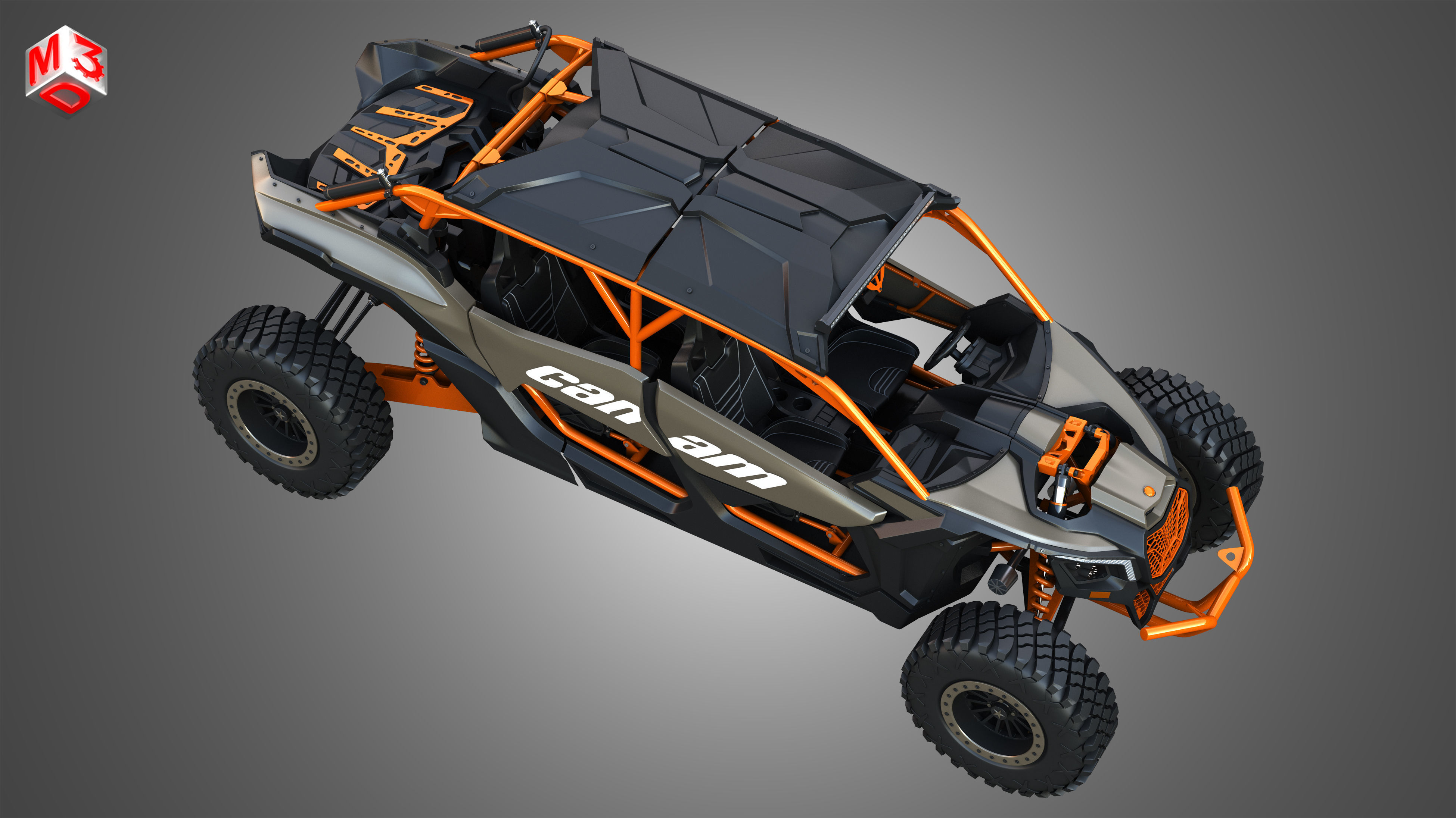Can-Am Maverick X3 - 4 Doors 3D model_21