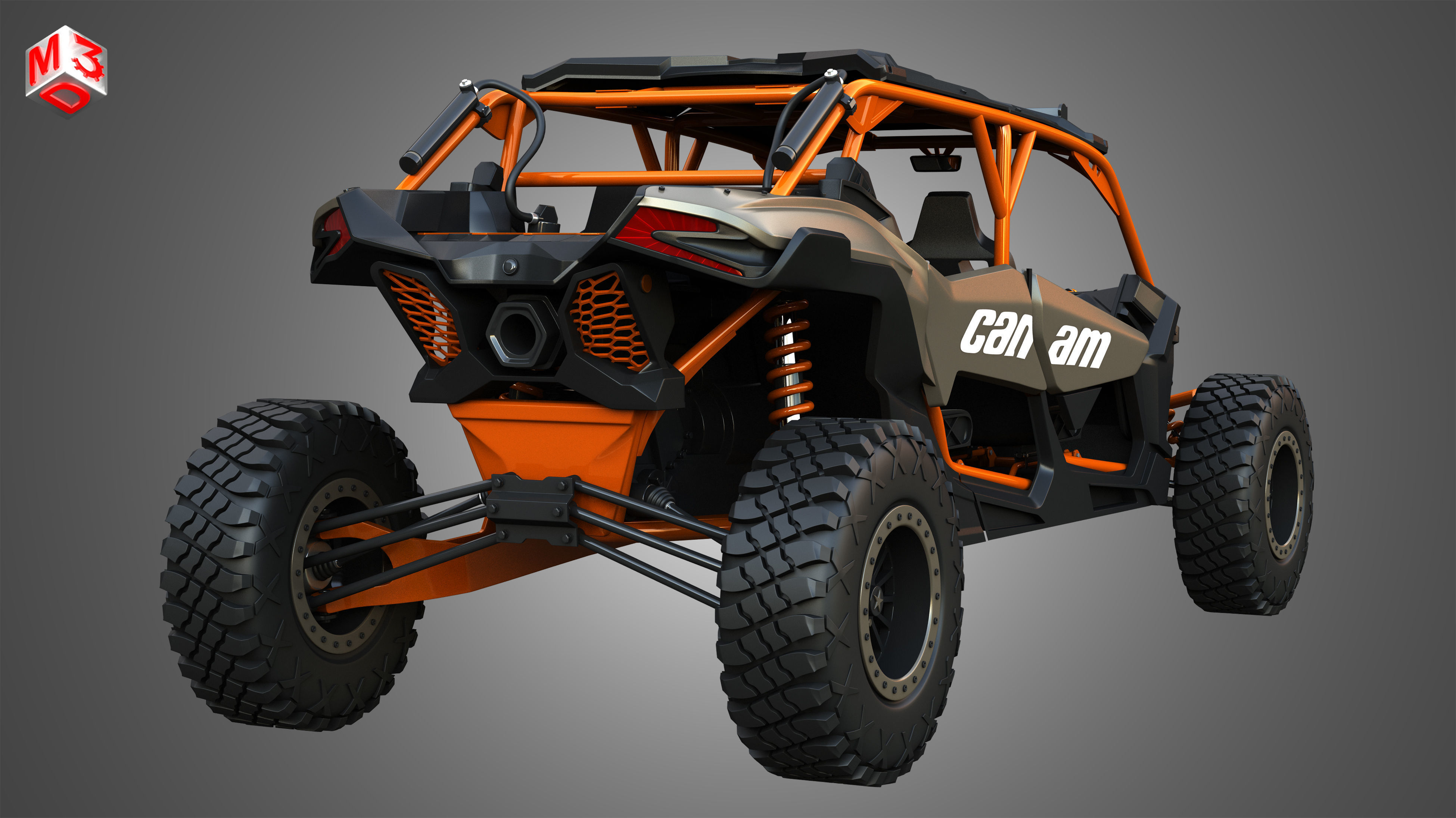 Can-Am Maverick X3 - 4 Doors 3D model_12