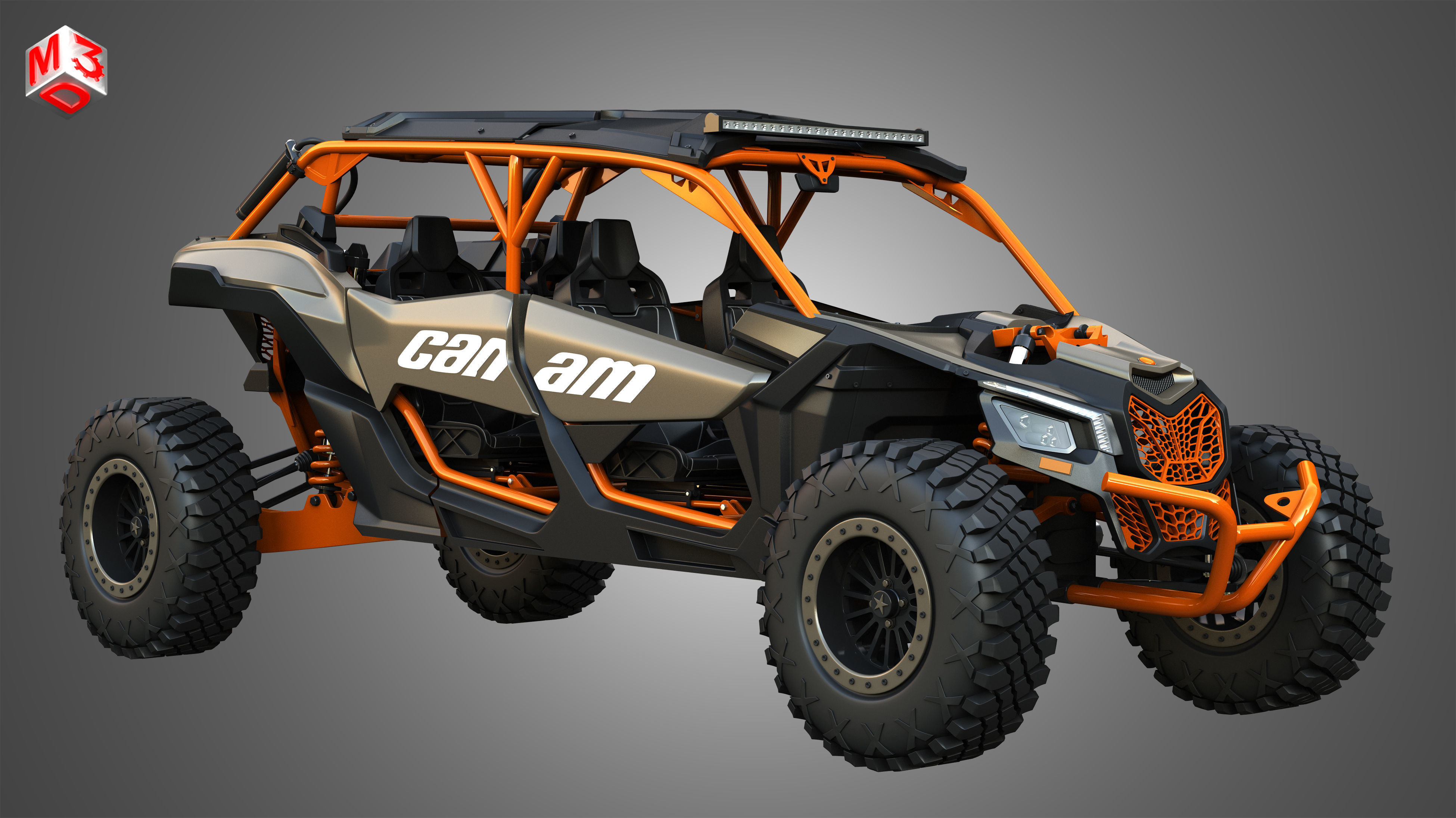 Can-Am Maverick X3 - 4 Doors 3D model_3