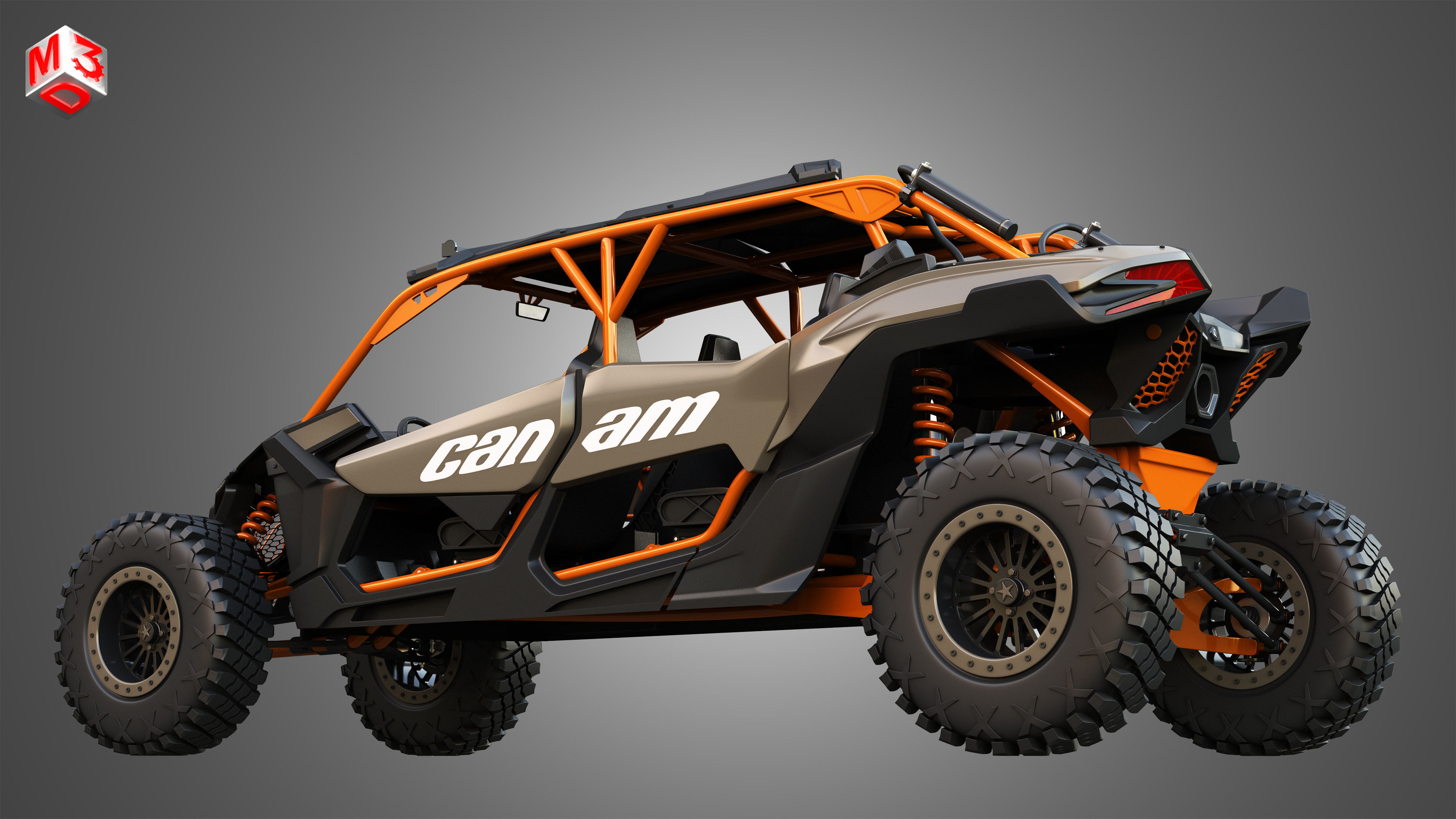 Can-Am Maverick X3 - 4 Doors 3D model_10