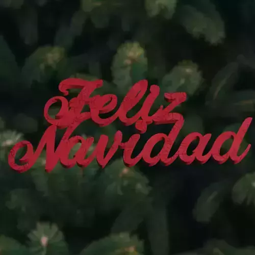 Feliz Navidad - 3d Printable text in Spanish - 3d Model 3D print model