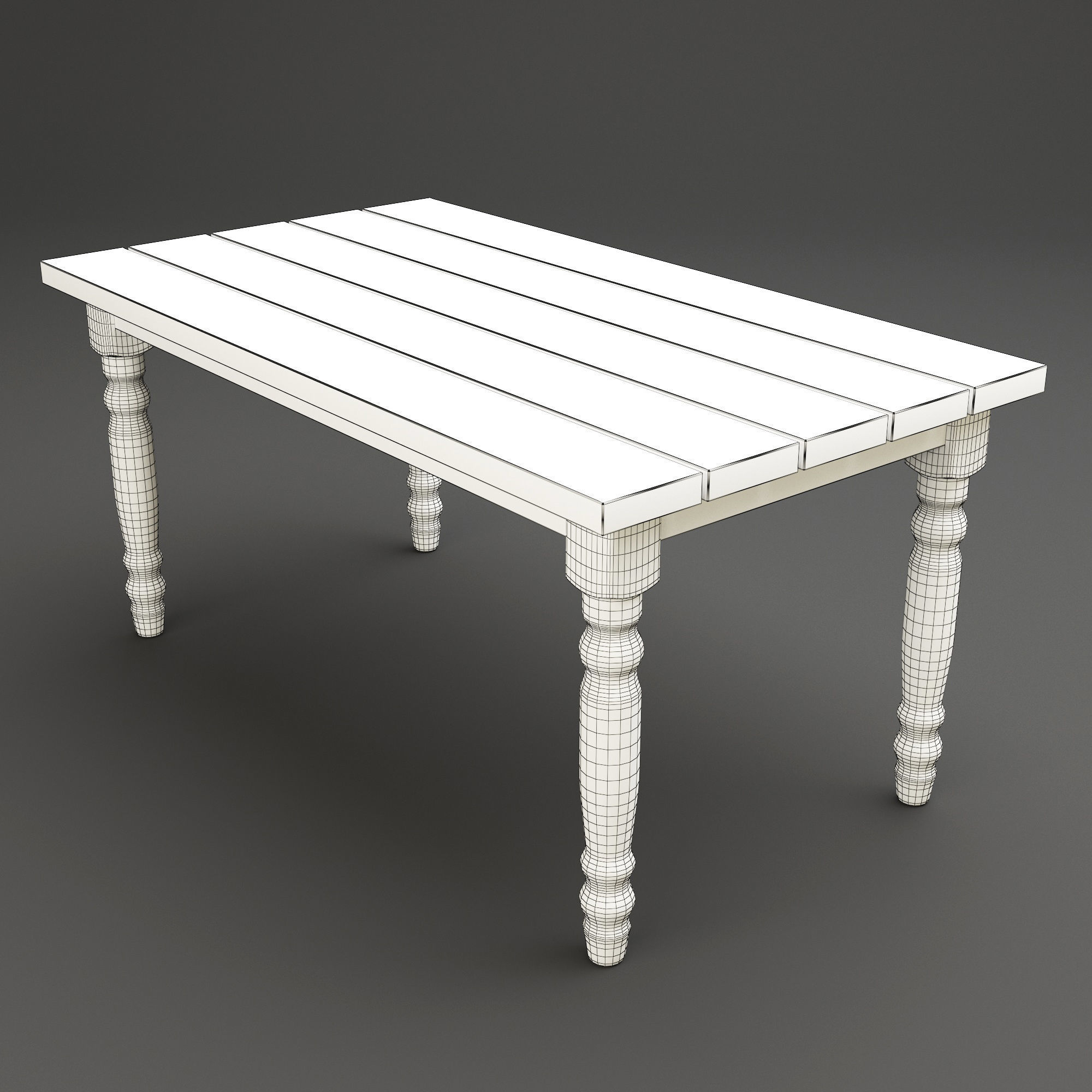 Dining set 17 3D model_4