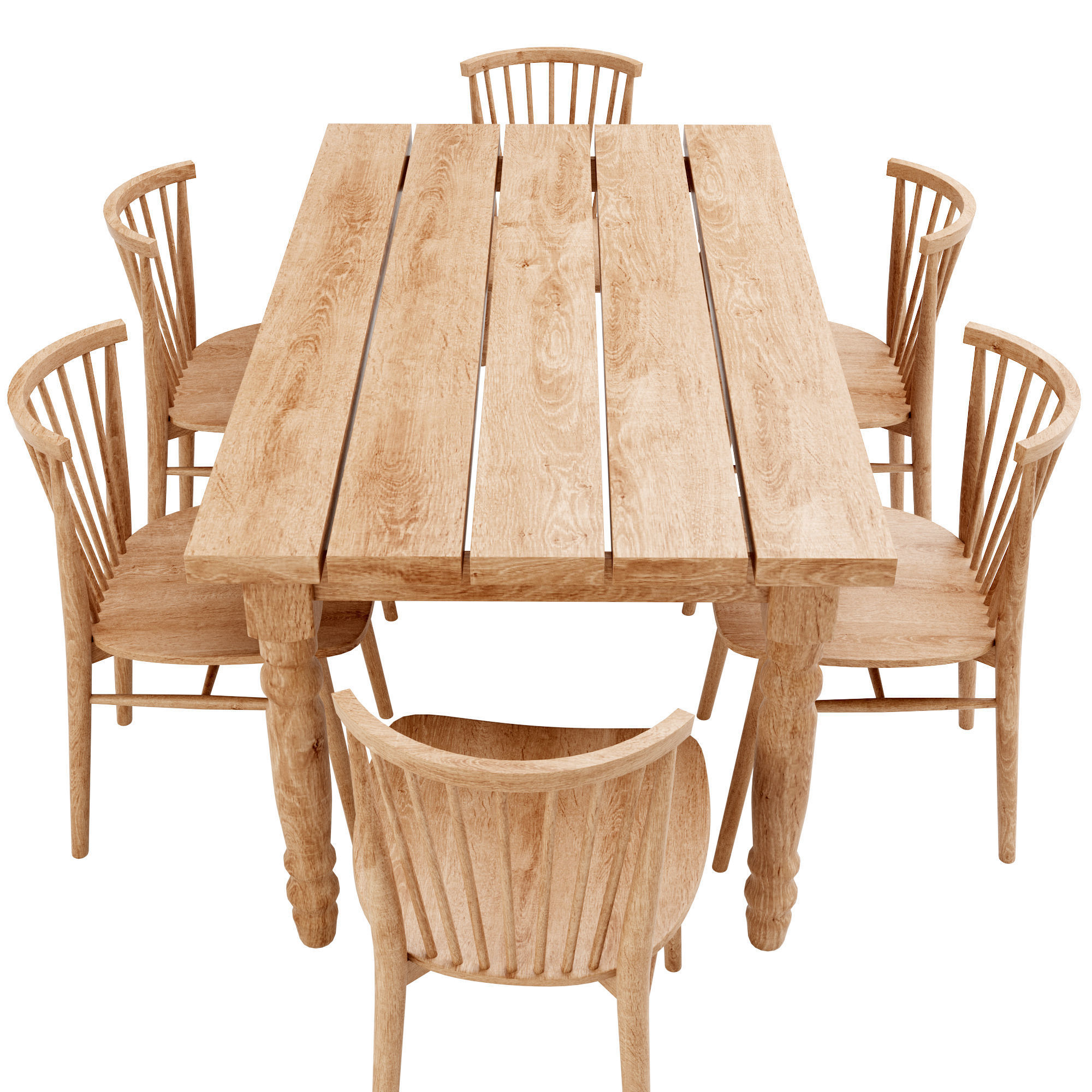 Dining set 17 3D model_1