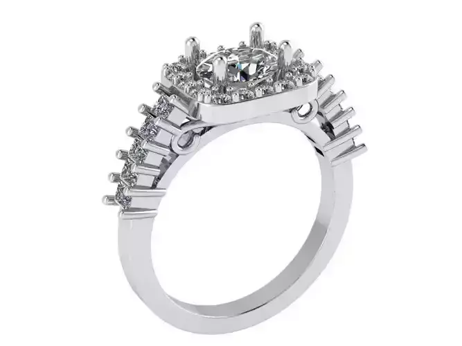 Halo Diamond Ring 1053
