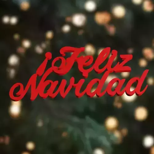 iFeliz Navidad - 3d Printable text in Spanish - 3d Model 3D print model iFeliz Navidad - 3d Printable text in Spanish - 3d Model 3D print model